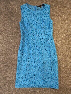 Cynthia Steffe Blue Lace Dress Women’s 4